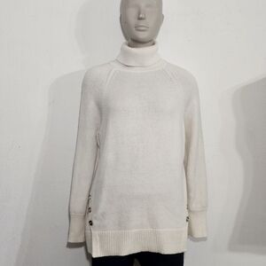 MICHAEL RORS-Chic Cream Turtleneck Sweater
